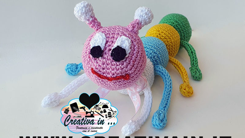 Riccio ad anelli impilabili tecnica amigurumi